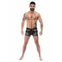 male power Boxer sexy IRON CLAD Noir-Argenté